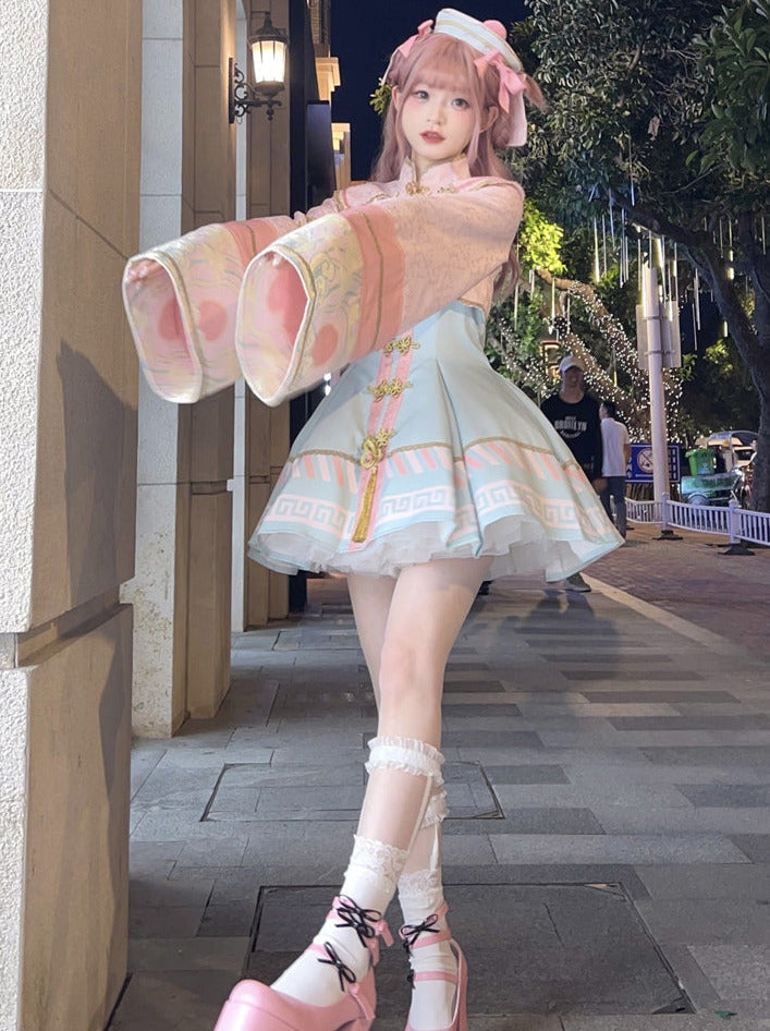 Sweet Hut Reserved Sea Jacket + Kyung + Pin Ribbon product Crolley + Dress Little