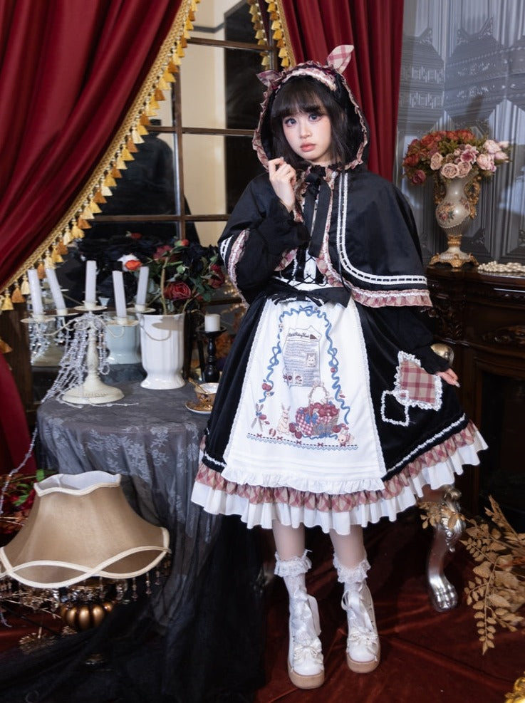 Cape Chic Dress Retro Lolita Doll