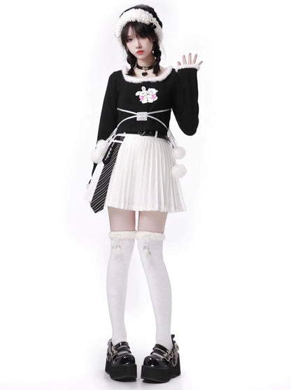 Pleated Nectai Eradalie Belt Skirt Curotto
