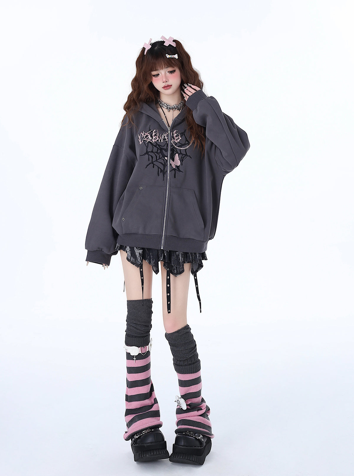 Versatile Niche Hoodie Punk Loose Sweet