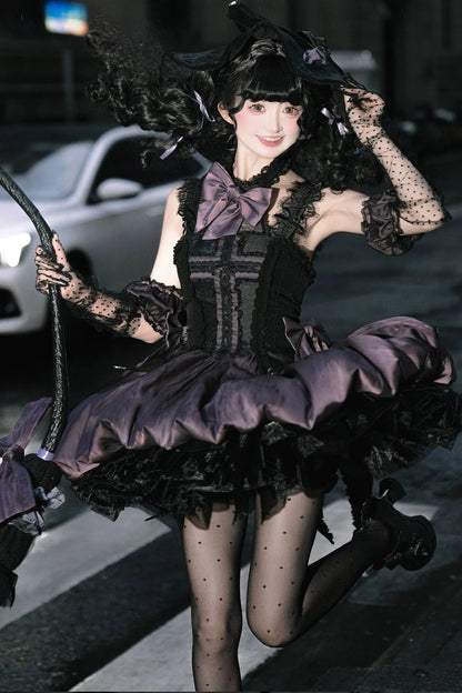 Cute Witch Little Dress Lolita Dark Cat Magical