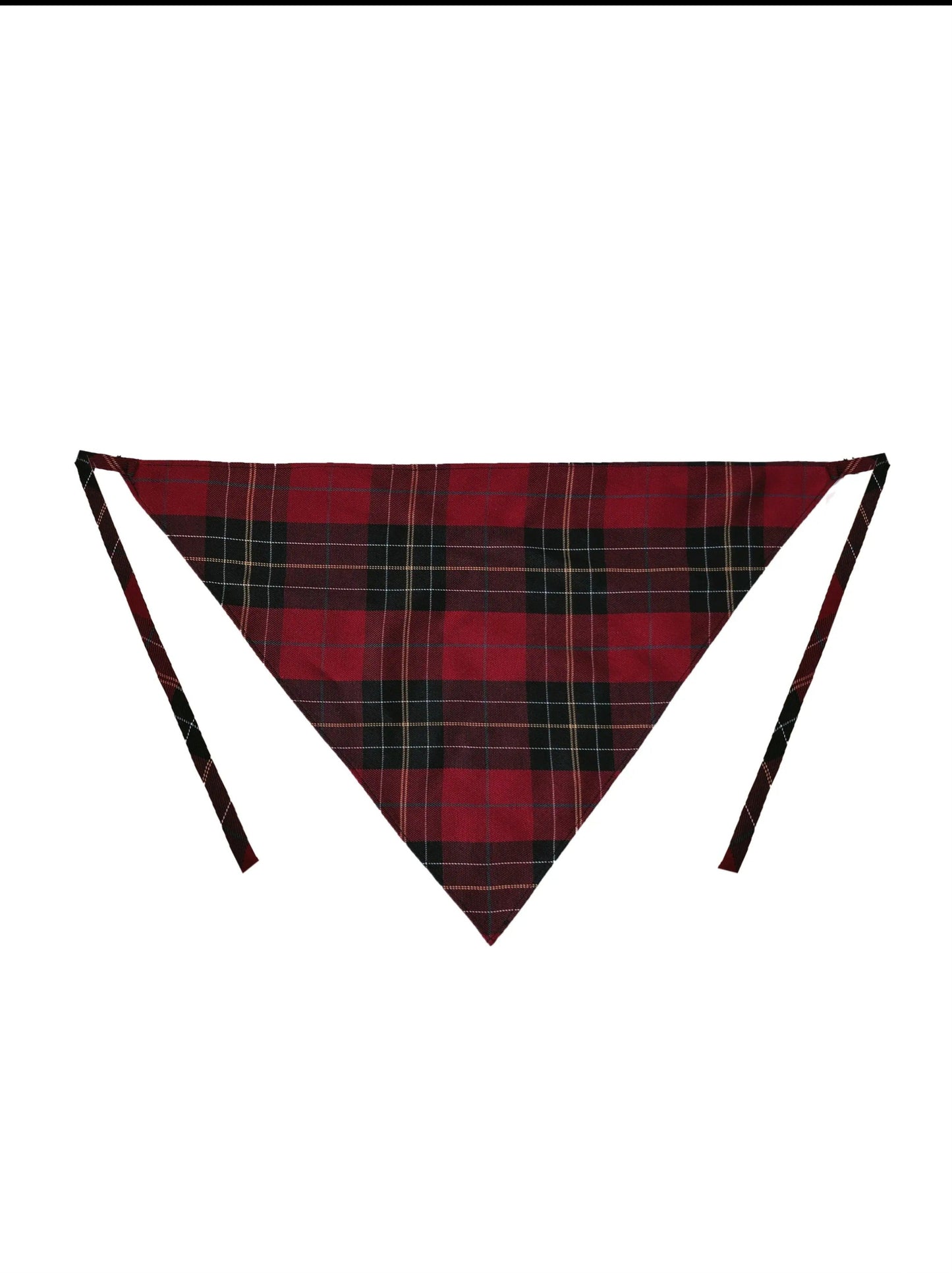 Robe Col Ruban Capuche Tête Montante Rouge Petit + Écharpe À Volants Plissée Cape Manteau Chemise À Carreaux