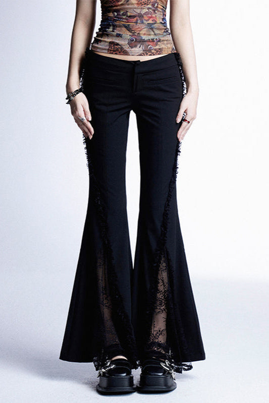 Spicy Lace Micro Flared Pants