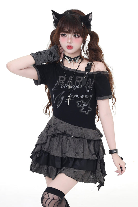 Goddess T-shirt Night strapless