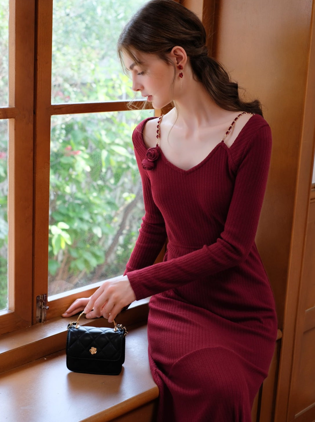 Camisole Rose Rose Flower Queen Dress Cardigan