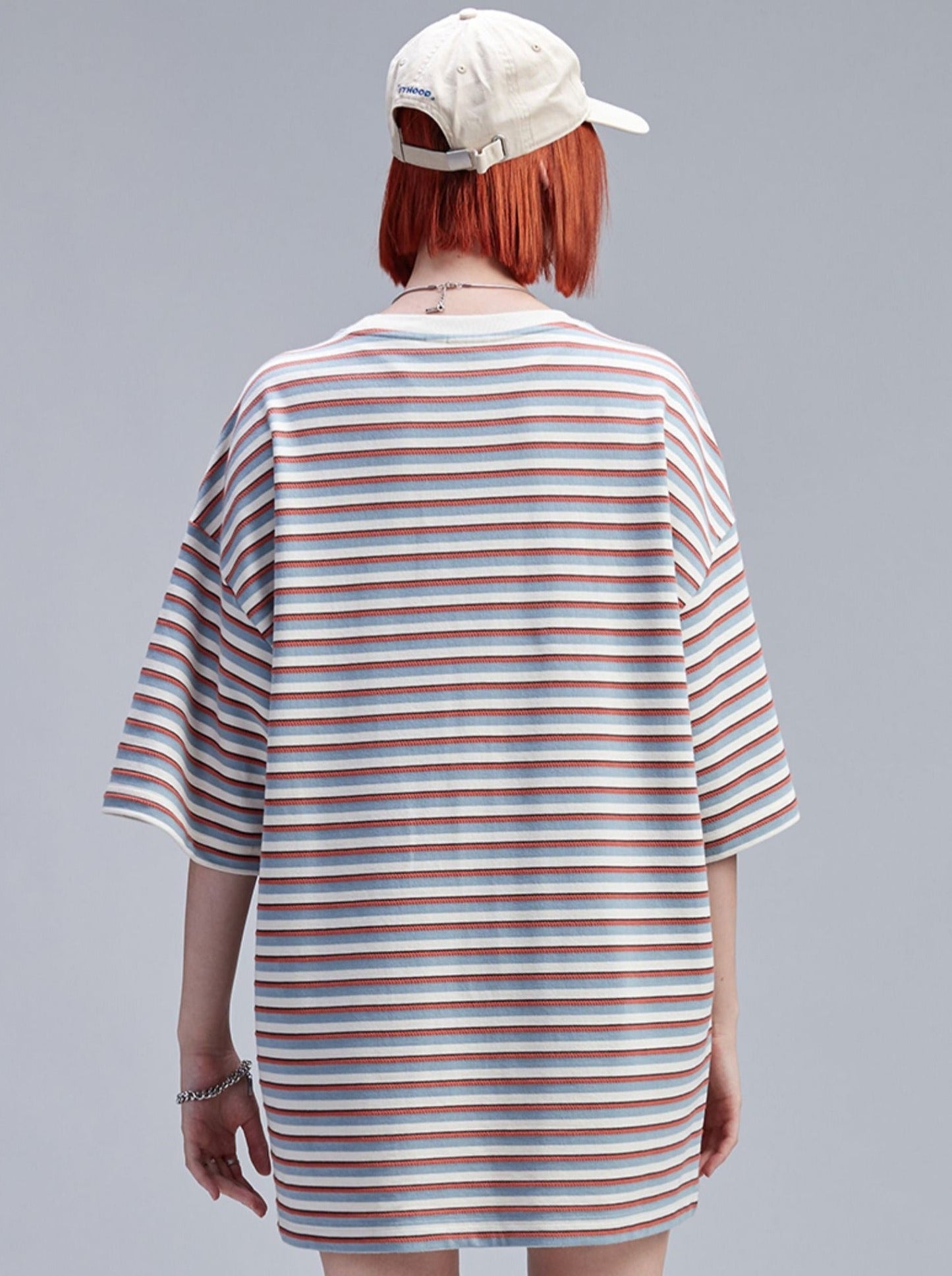 Pop Slim Border Loose T-Shirt