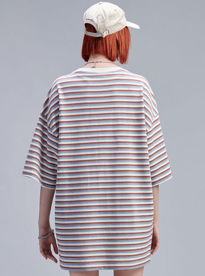 Pop Slim Border Loose T-Shirt