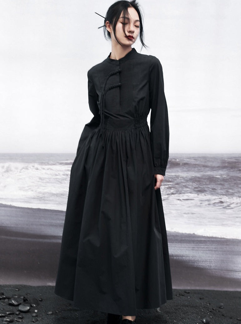 China Mode Shirt Dress French Swing