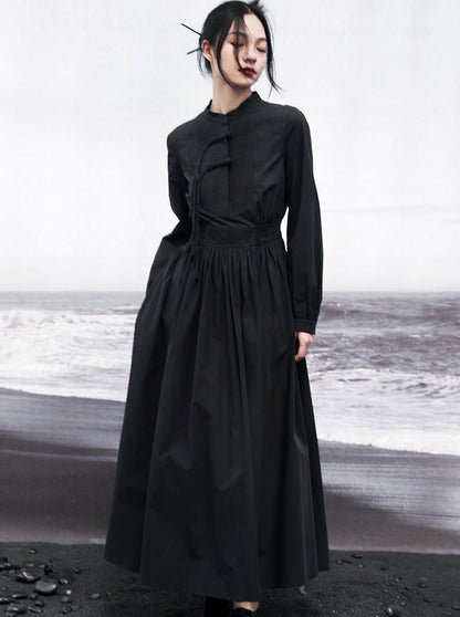 China Mode Shirt Dress French Swing