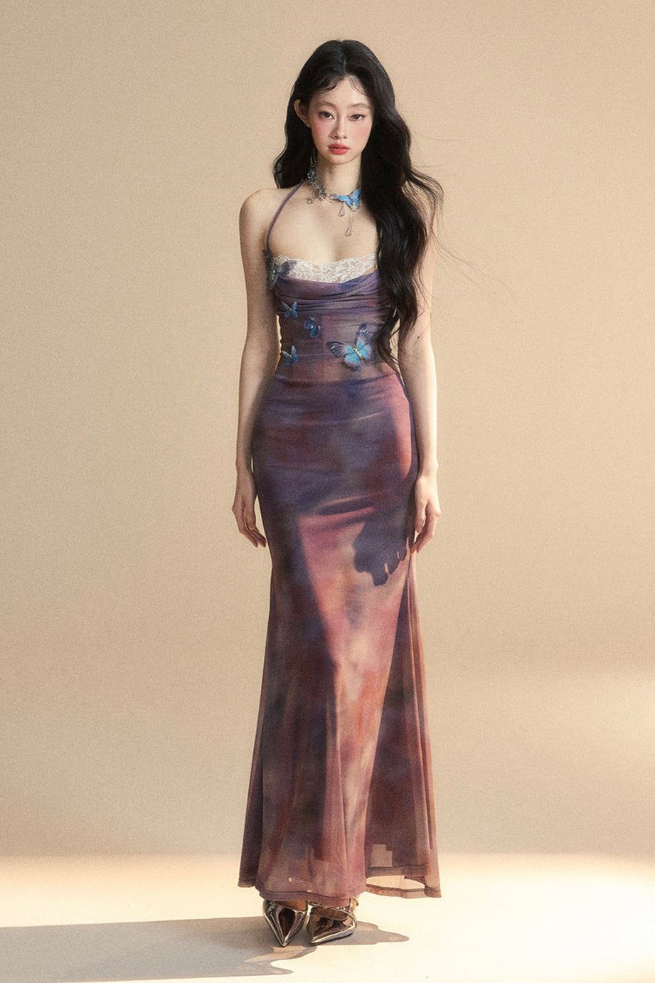 Tight-Style One-Shoulder Lace Dress