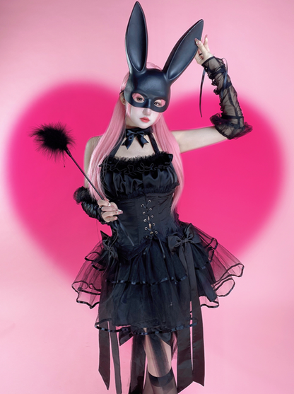 Ensemble de lapin sombre Cosplay