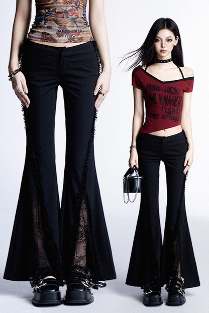 Spicy Lace Micro Flared Pants