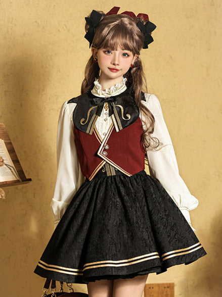 Jacquard Embroidered Classic Conductor Shirt Skirt Setup