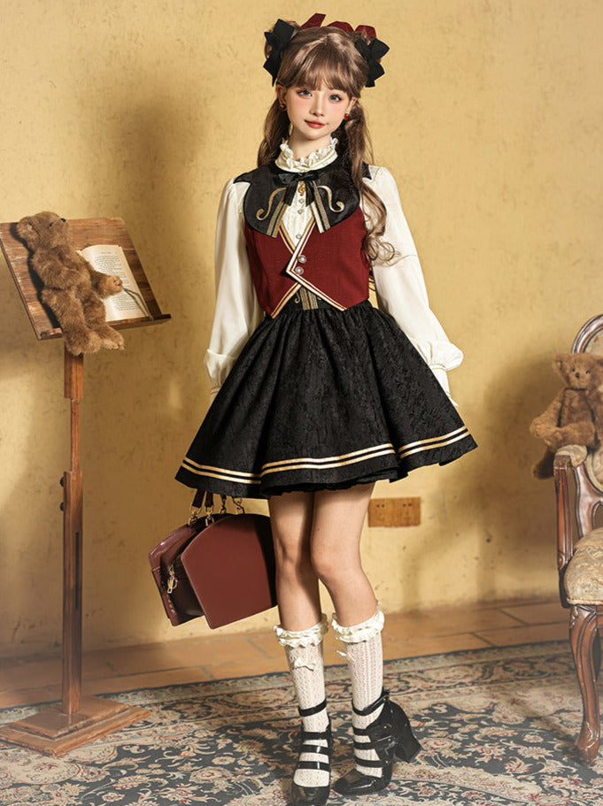 Jacquard Embroidered Classic Conductor Shirt Skirt Setup