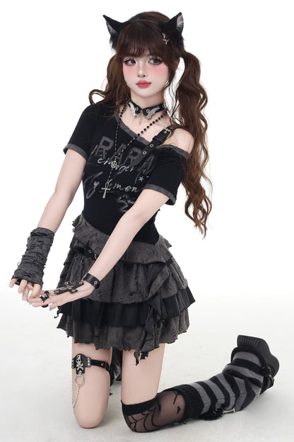 Grunge Cool Suite Cake Skirt