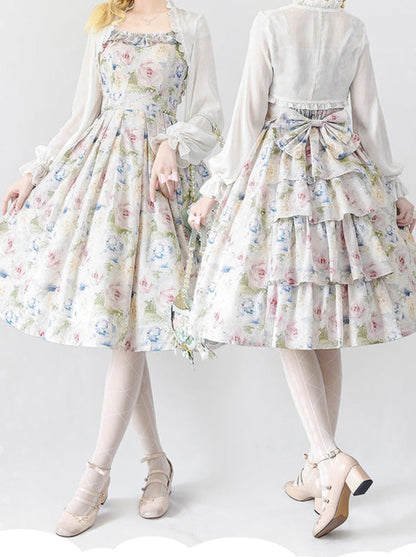 Lolley Dress + Cardigan Ta Trochrasic Elegan Forest Basket