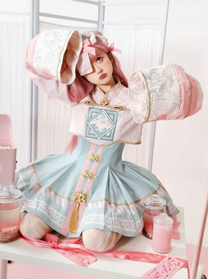 Sweet Hut Reserved Sea Jacket + Kyung + Pin Ribbon product Crolley + Dress Little