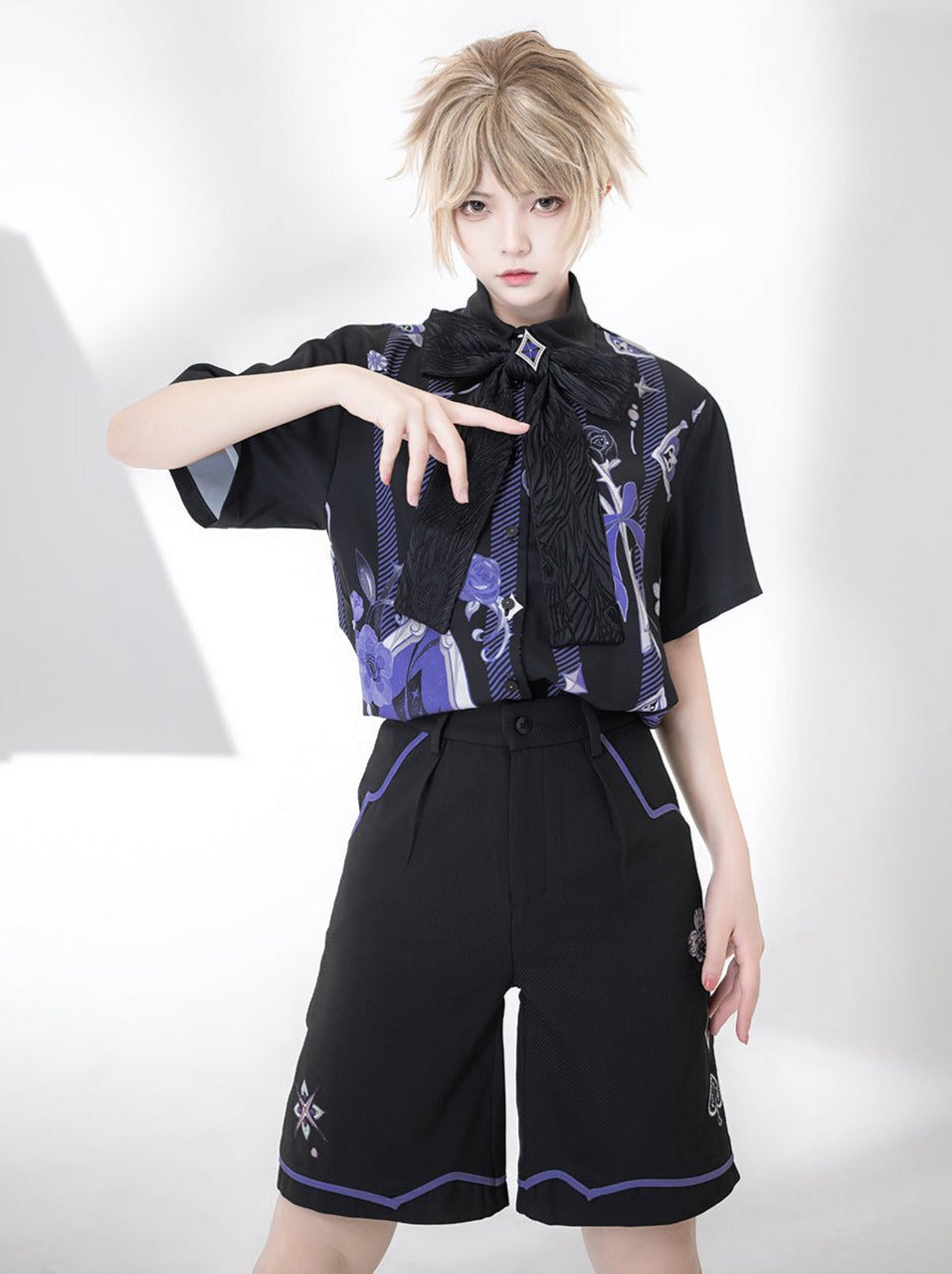 Print Prince Shorts + Handsome Loose Shirt