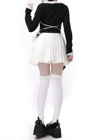 Pleated Nectai Eradalie Belt Skirt Curotto