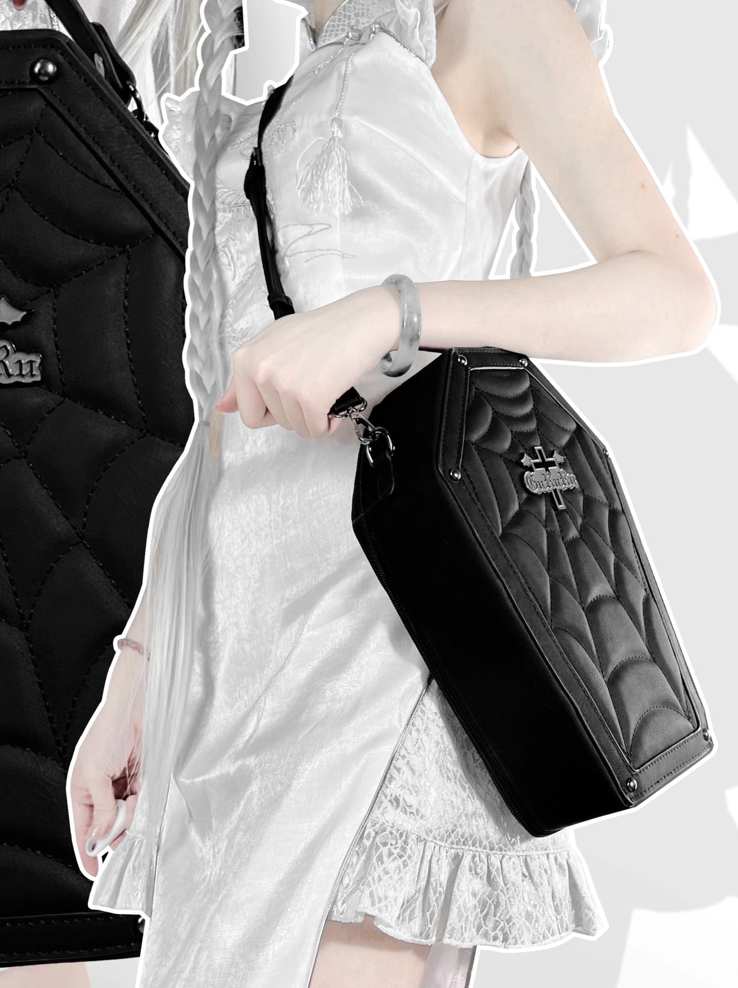 Coffin Pain Cross Bag Spider