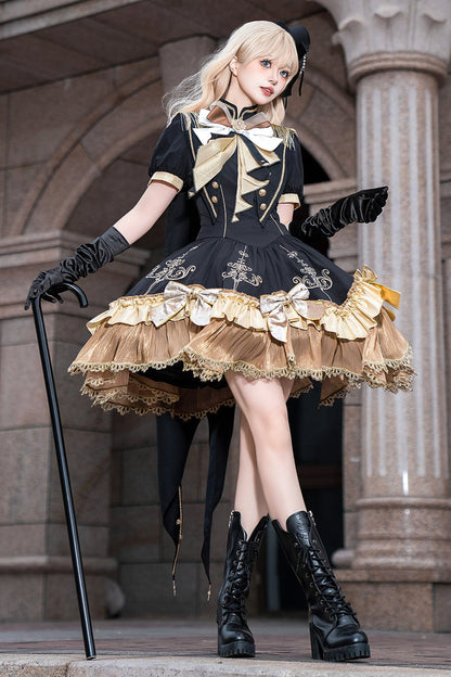 Dress + Cute Dark Shawl Lolita