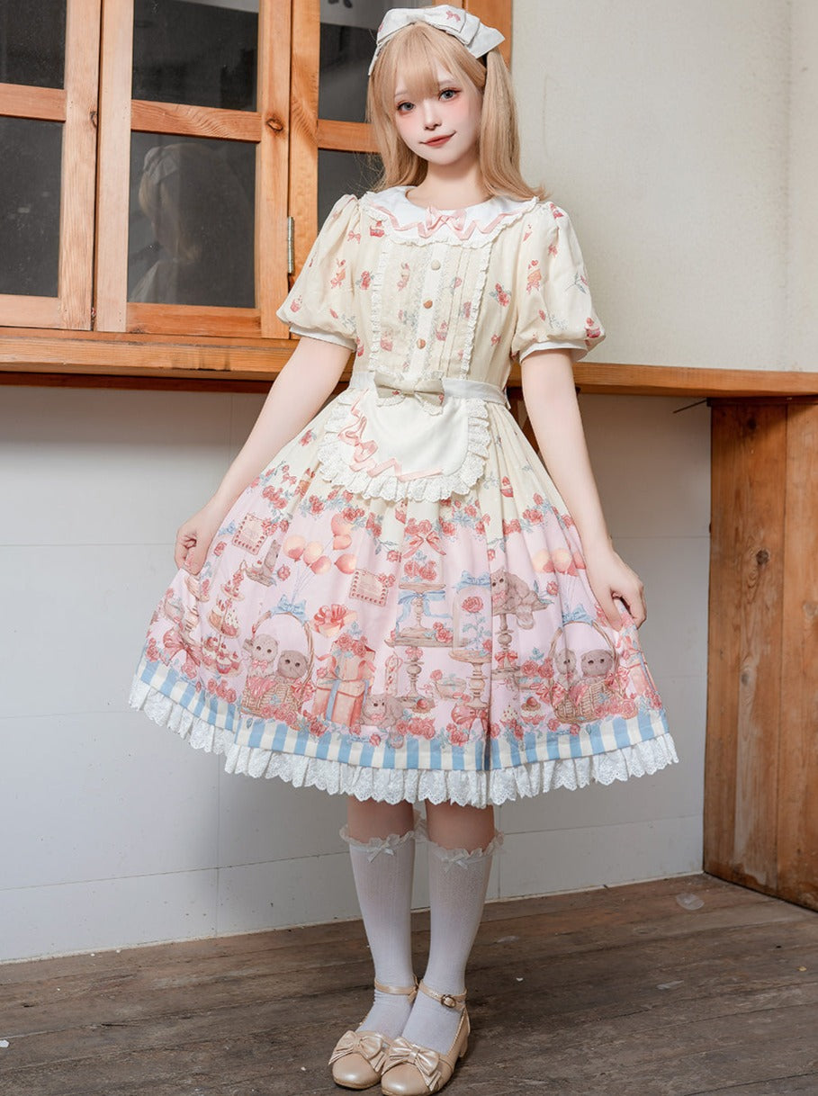 Apron Cute Ribbon Lolita + Dress + Design