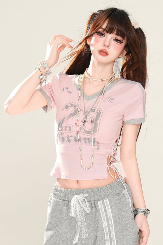 Logo Sporty Floral T-Shirt Art