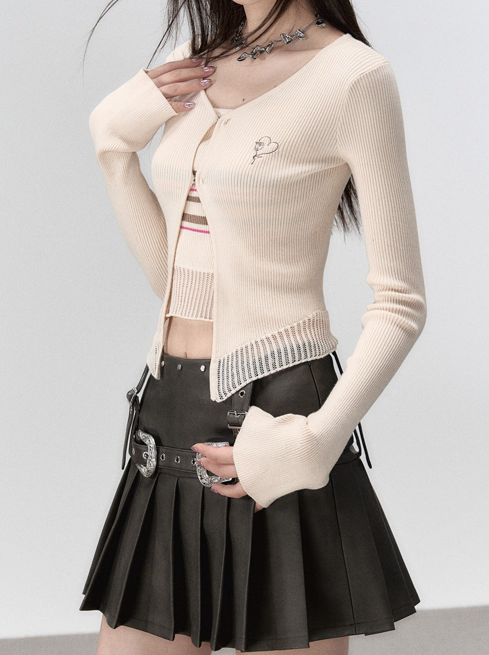 Slim Spring Milky Cardigan