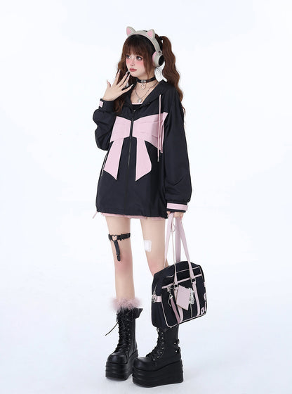 Sweat à capuche Neighborhood Angel avec ruban Loose the Zip Mist