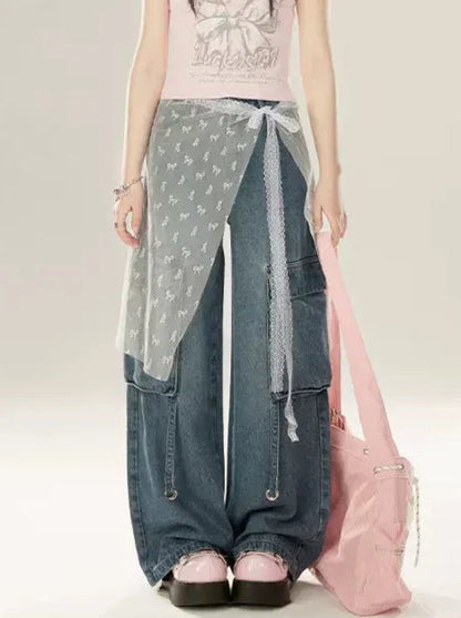 リボンシアーレーススカート