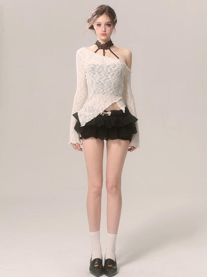 Lace Innerwear Top Halter-neck