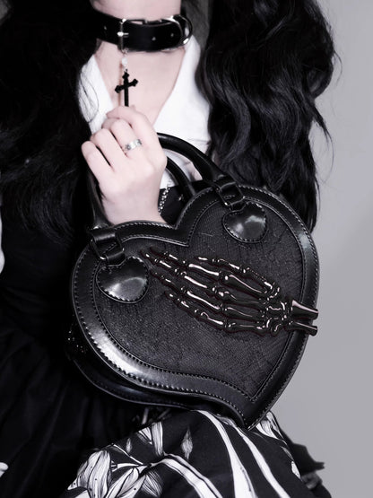 Heart Twilight Invitation Crow Skull Bag