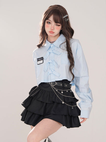 Pop Polo Shirt Collar Art College Short Casual