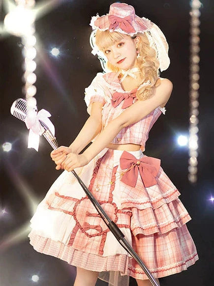 Idol Sniper Rosa Lolita-Anzug