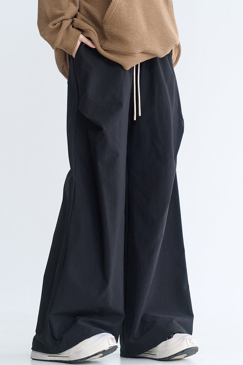 Minimalist wide-leg casual pants