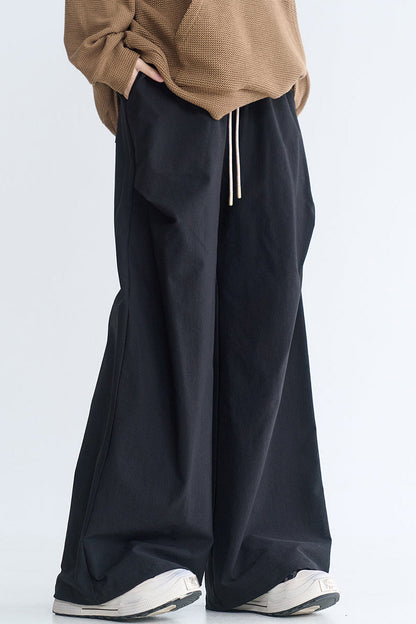 Minimalist wide-leg casual pants