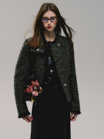 Veste Grand Or Ton Tweed Petit Fre