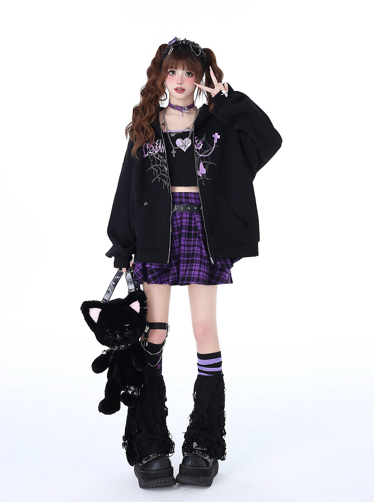 Versatile Niche Hoodie Punk Loose Sweet
