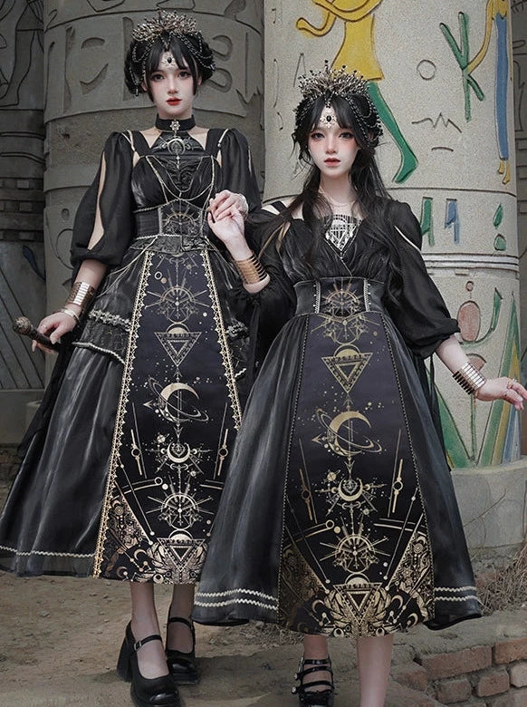 Full Sleeve Model Sheer Short Yarn Dress Shoulder + Sass + Nightmare Horus