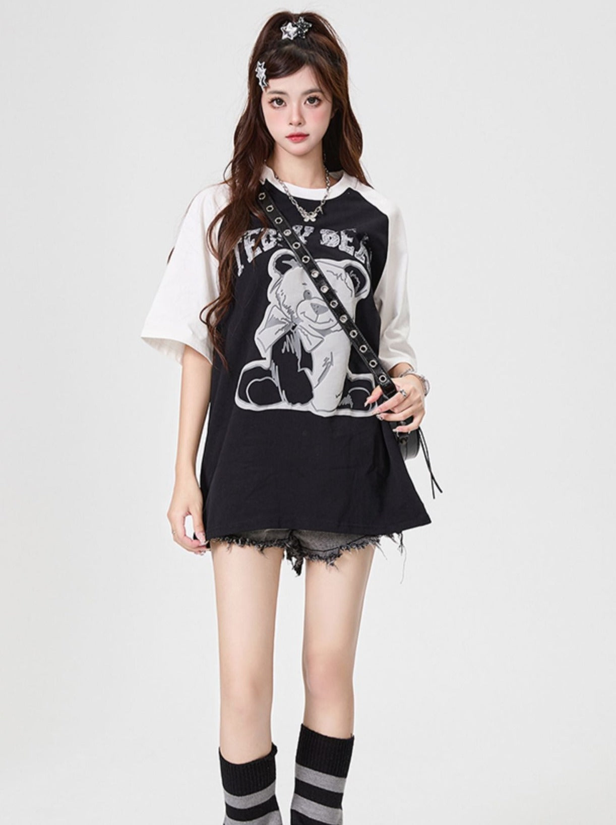 T-shirt Bare T-shirt + Mode Long Court