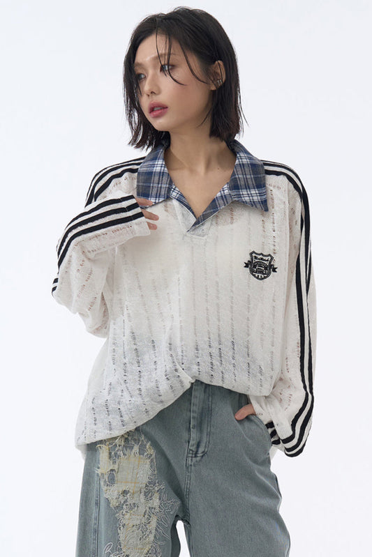Kariertes Sweatshirt