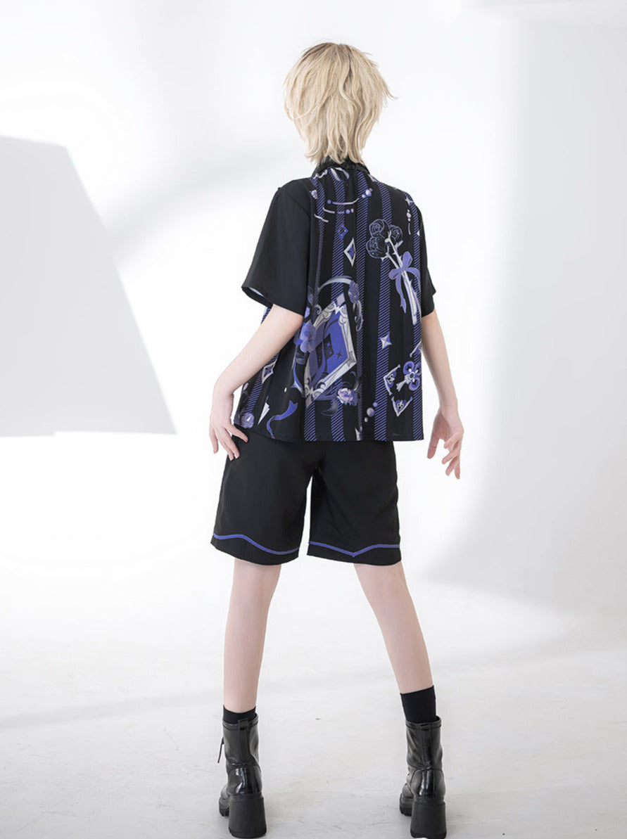Print Prince Shorts + Handsome Loose Shirt