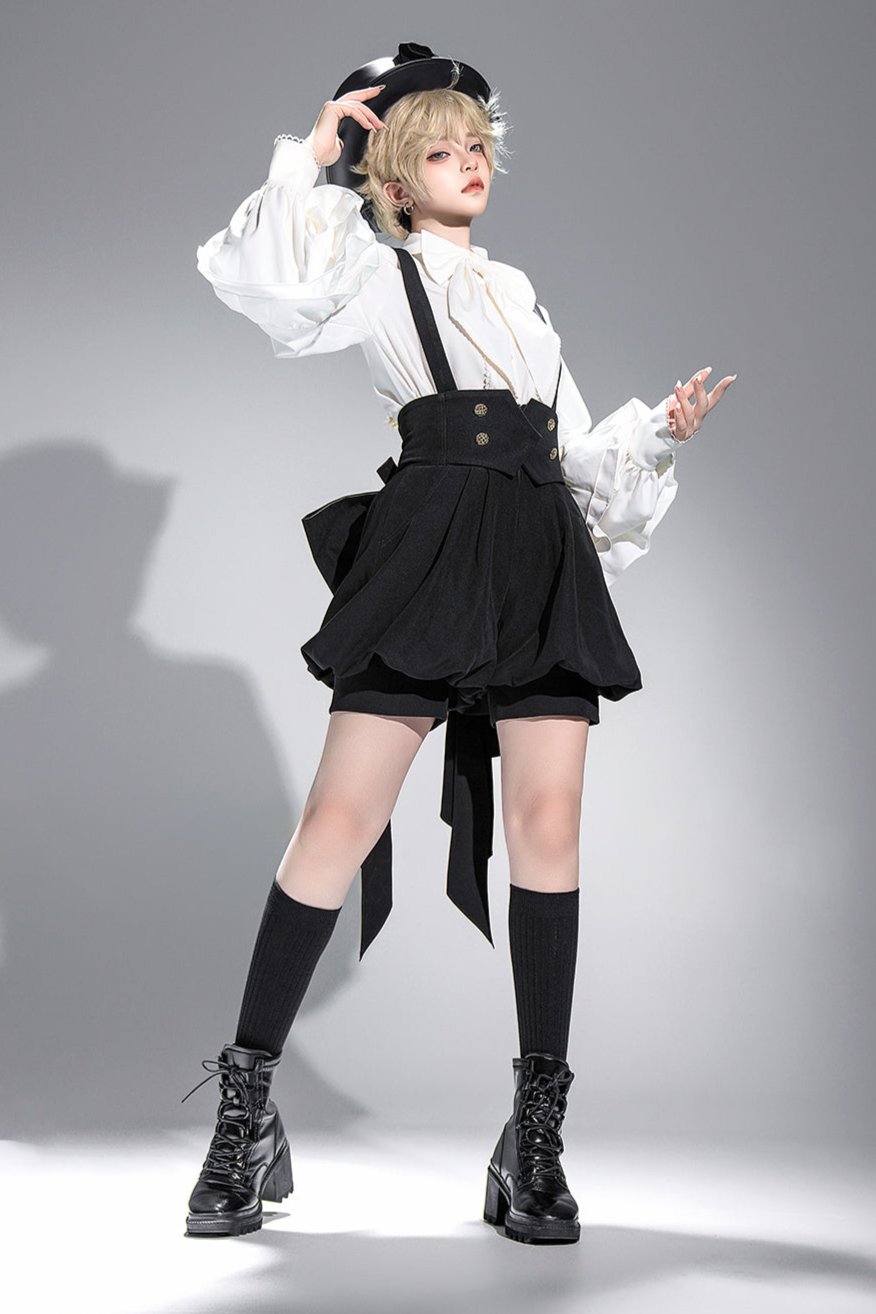 Cute + Retro Shorts Elegant Shirt Ribbon Prince Reservations Tail Dark