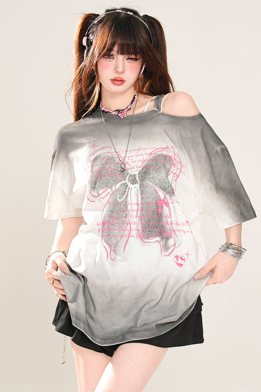 Ribbon T-shirt Melody Strapless