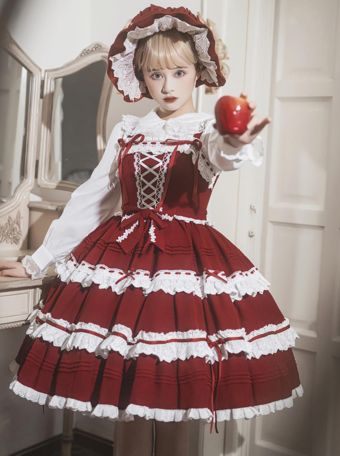 Suspender Dress Design Lace-up