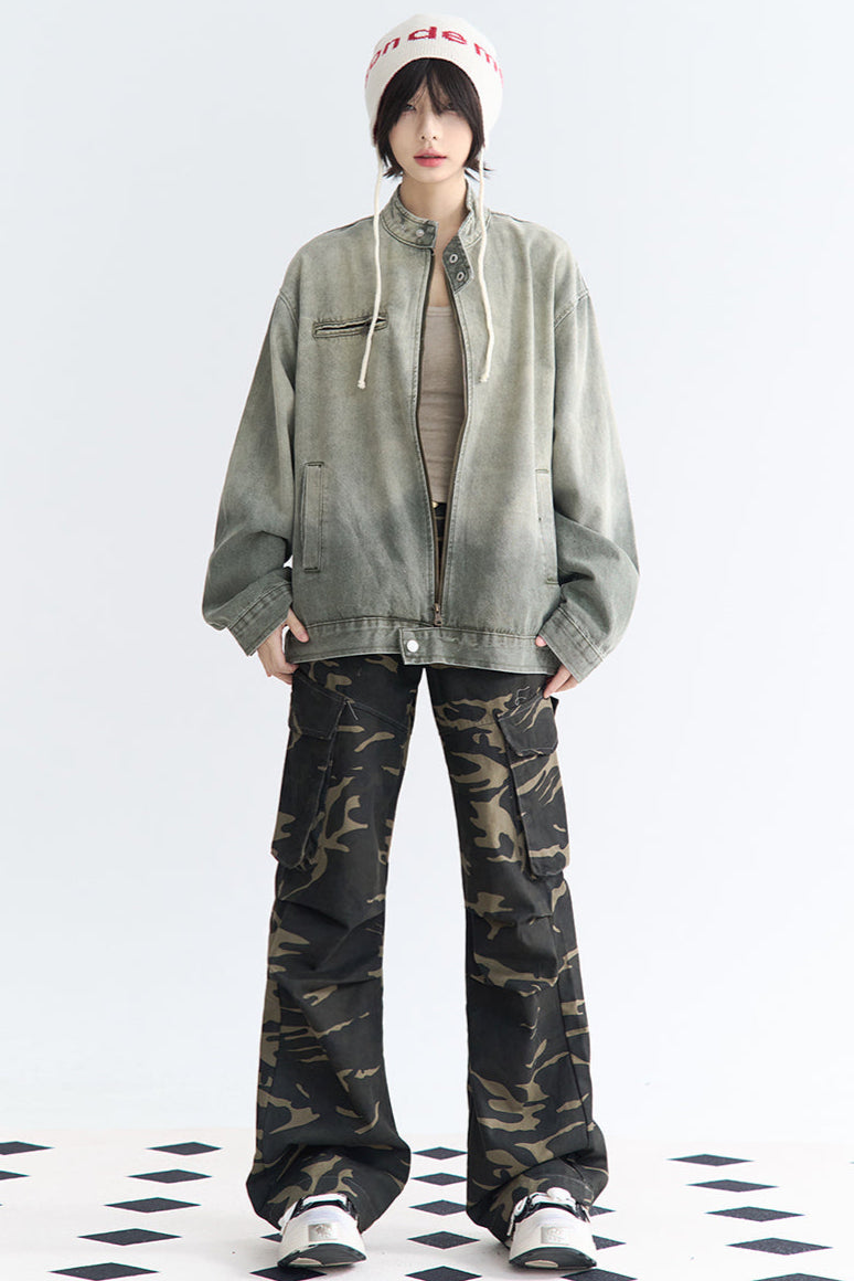 camouflage Relaxed pants fit