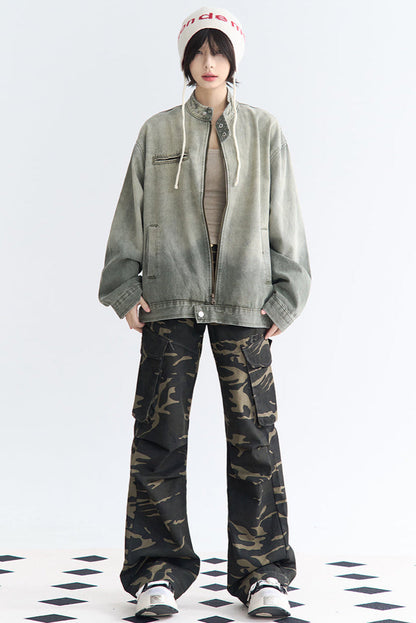 camouflage Relaxed pants fit