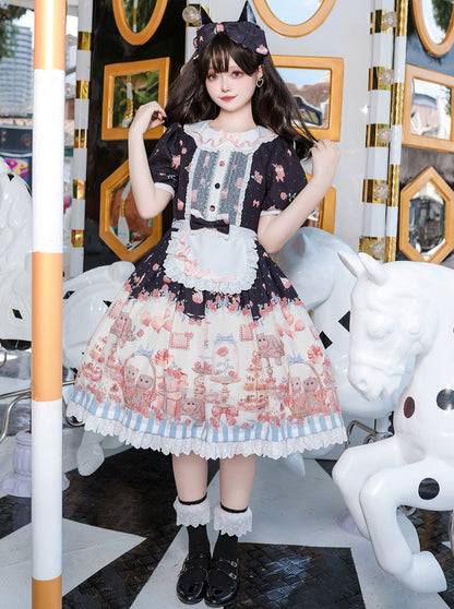 Apron Cute Ribbon Lolita + Dress + Design