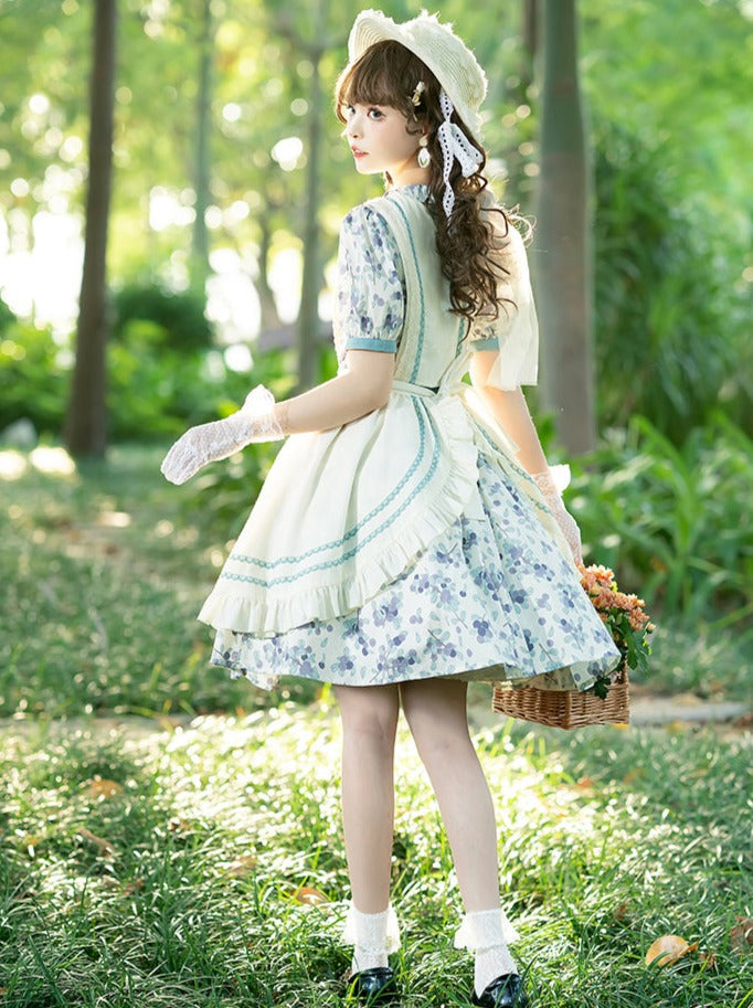 Summer Dress Flower Apron Flower + Retro