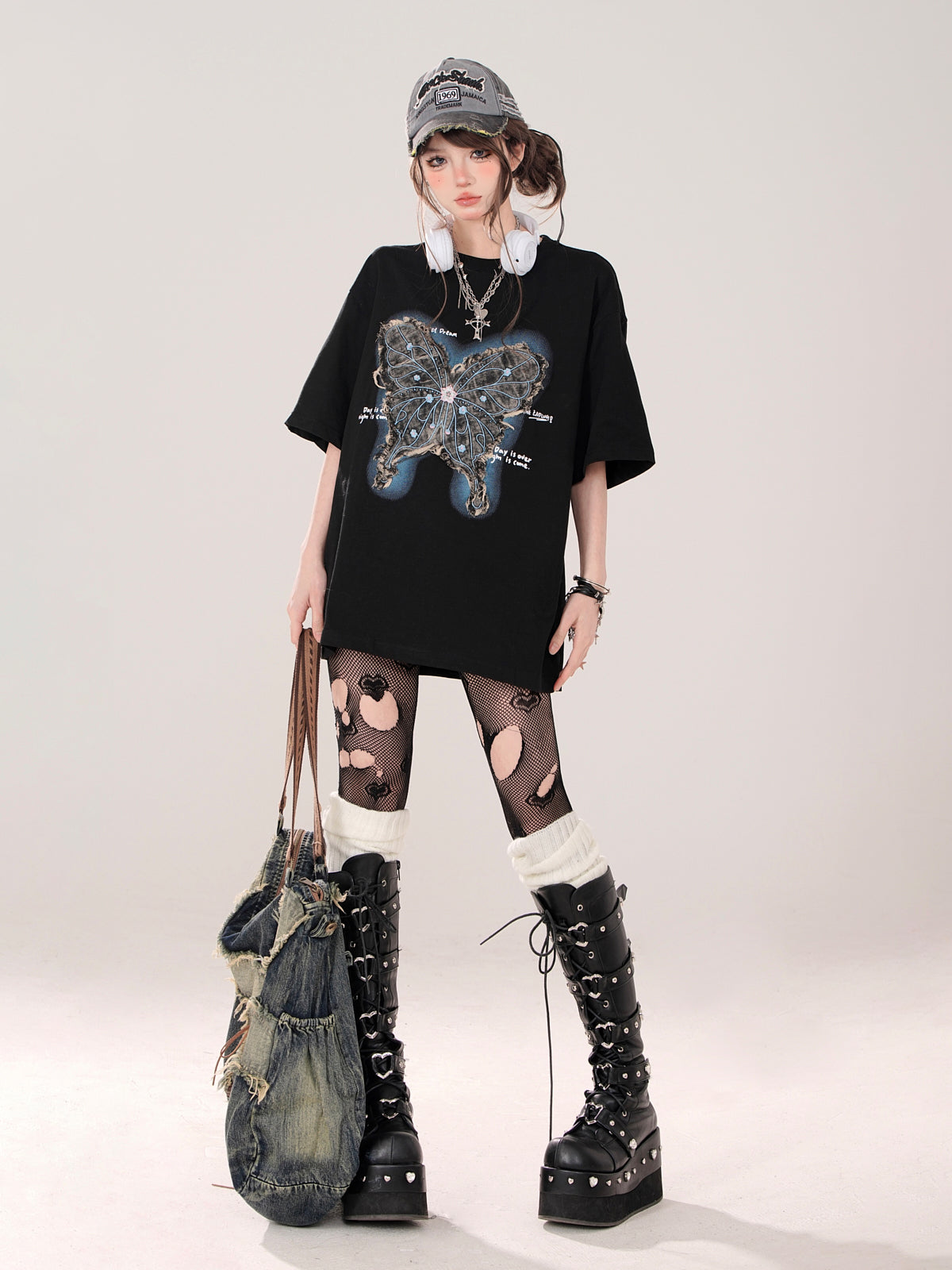 Butterfly T-Shirt American Loose Street